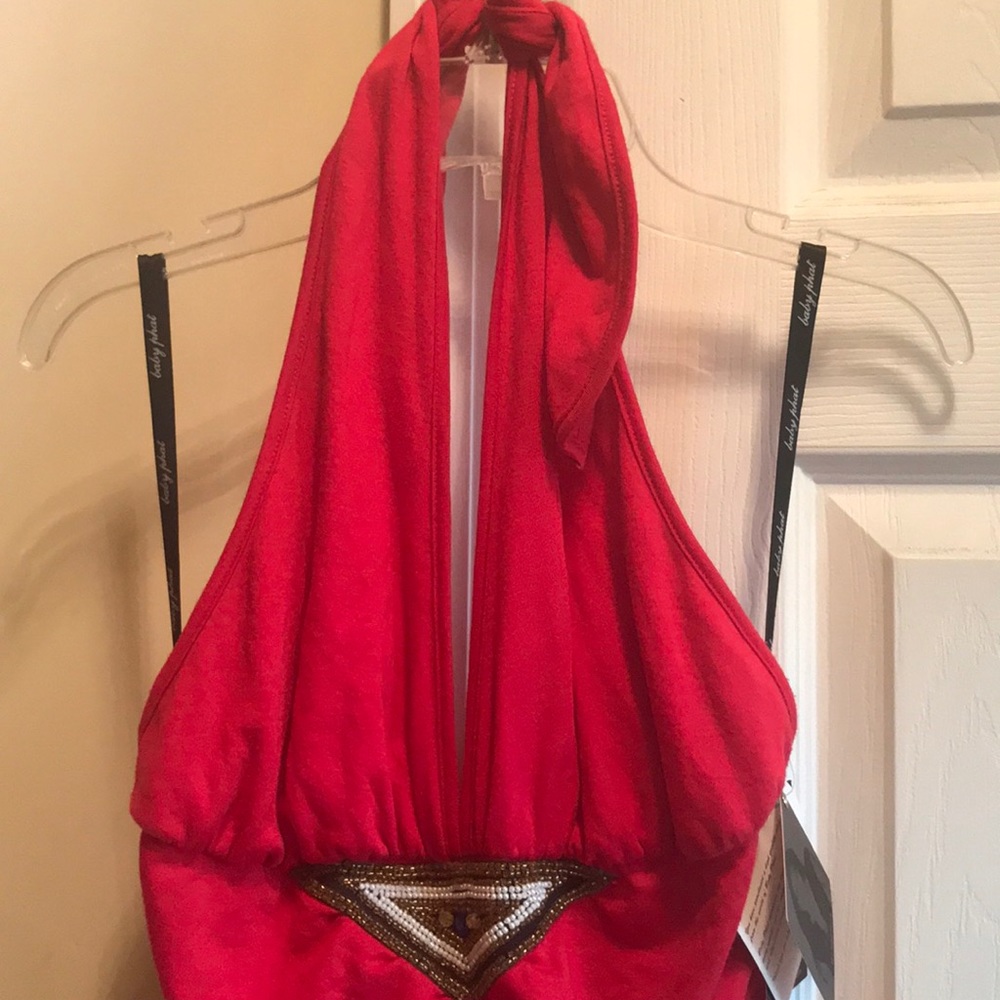 Red baby Phat halter jumper (never worn)
